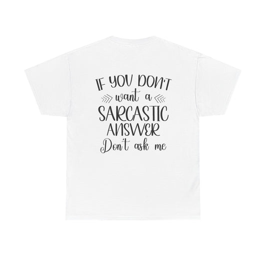 Sarcastic answer